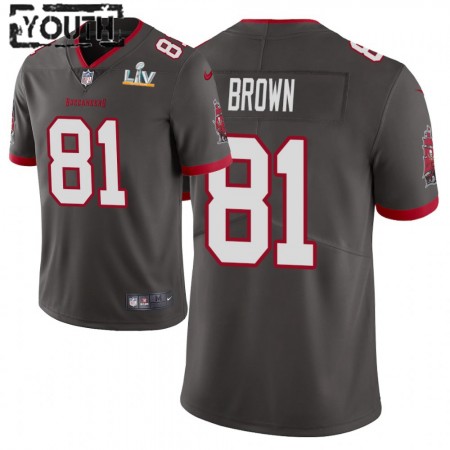 Camiseta Niño Tampa Bay Buccaneers Antonio Brown 81 Nike Marrón 2021 Super Bowl LV